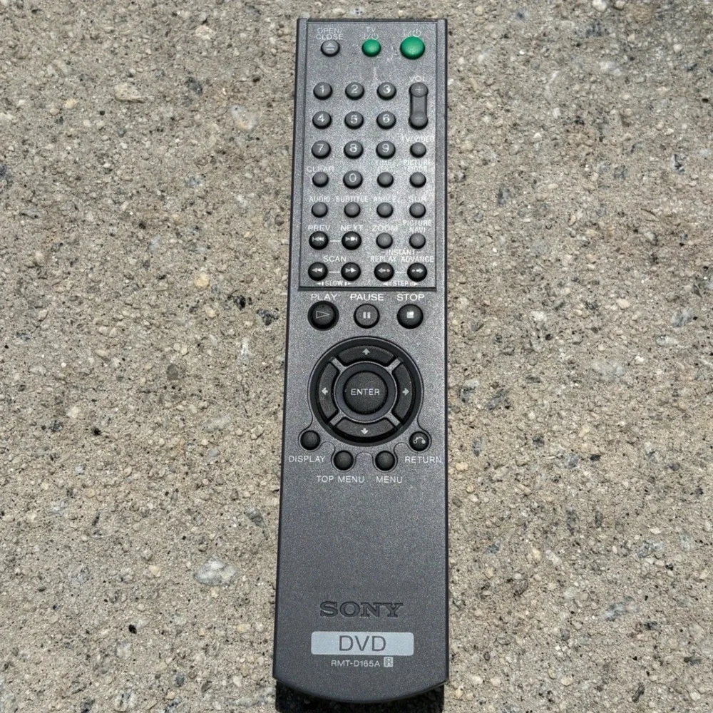 Sony RMT-D165A DVD Player Remote Control Dark Gray TV Volume Multi Device
